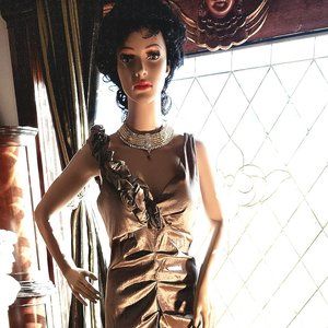 R&M Richards Vintage Gown Silver Liz Taylor Vintage 40's